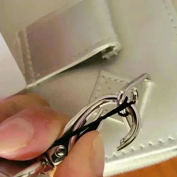 Brand New IHKWIP Convertible Wear Everywhere RFID Wallet Crossbody Silver Color - Picture 12 of 13